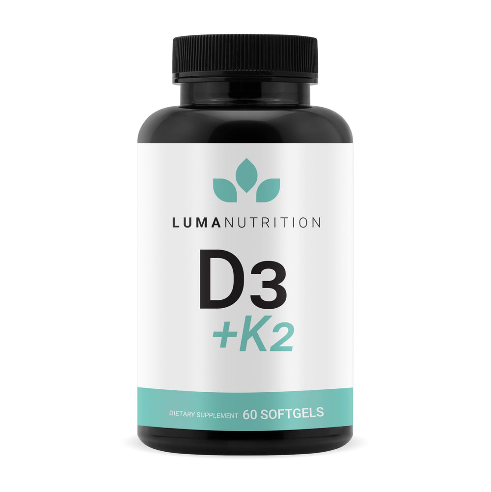Luma Nutrition D3 + K2 10000 IU bottle - 60 softgels