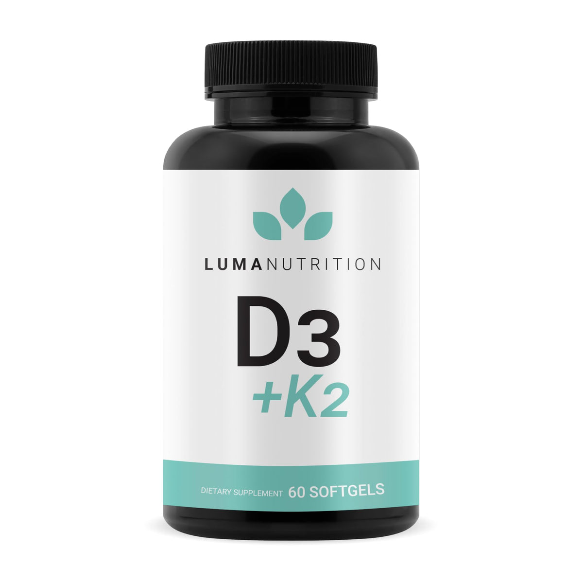 Luma Nutrition D3 + K2 10000 IU bottle - 60 softgels