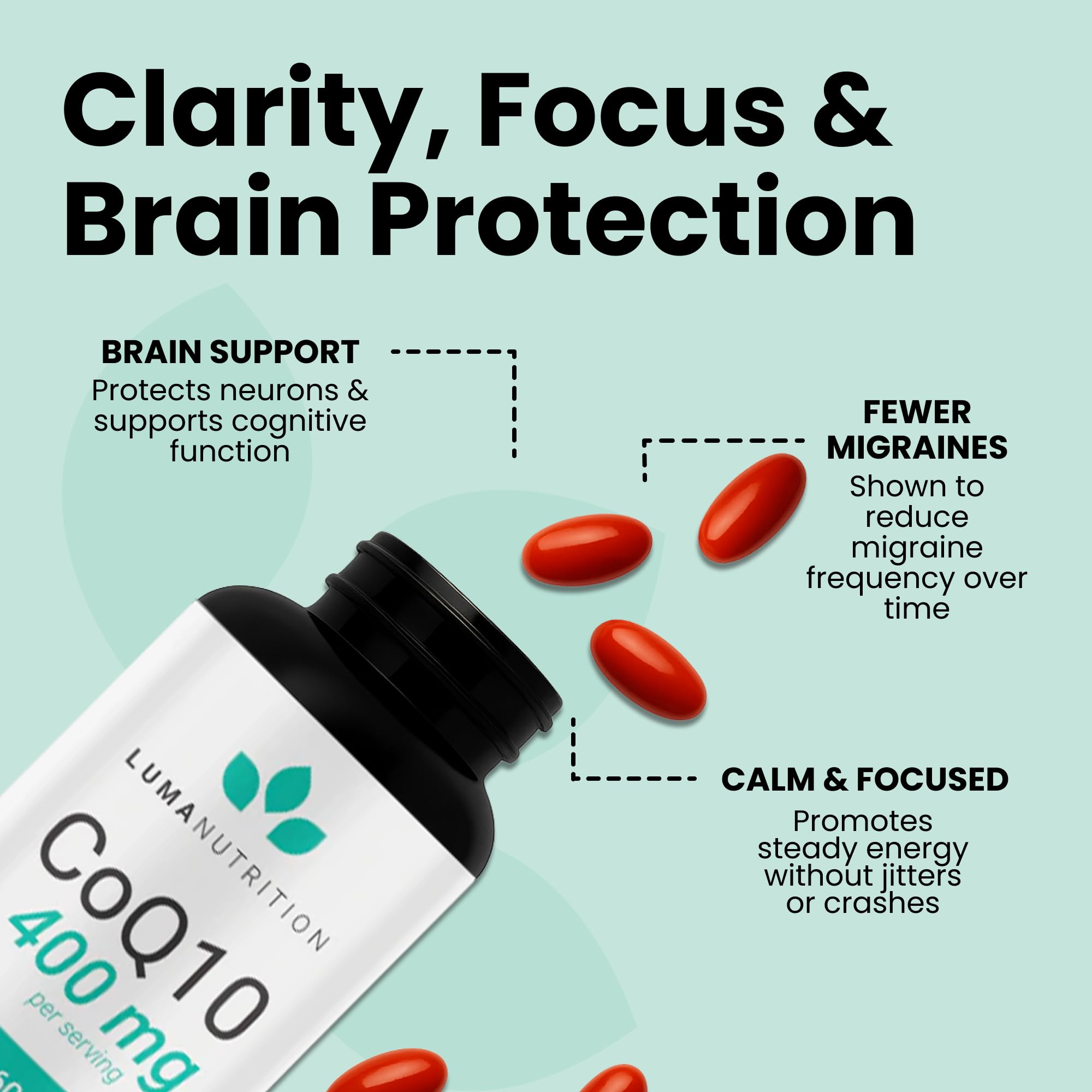 Luma Nutrition CoQ10 made in USA manufacturing scene reinforces safety and quality.