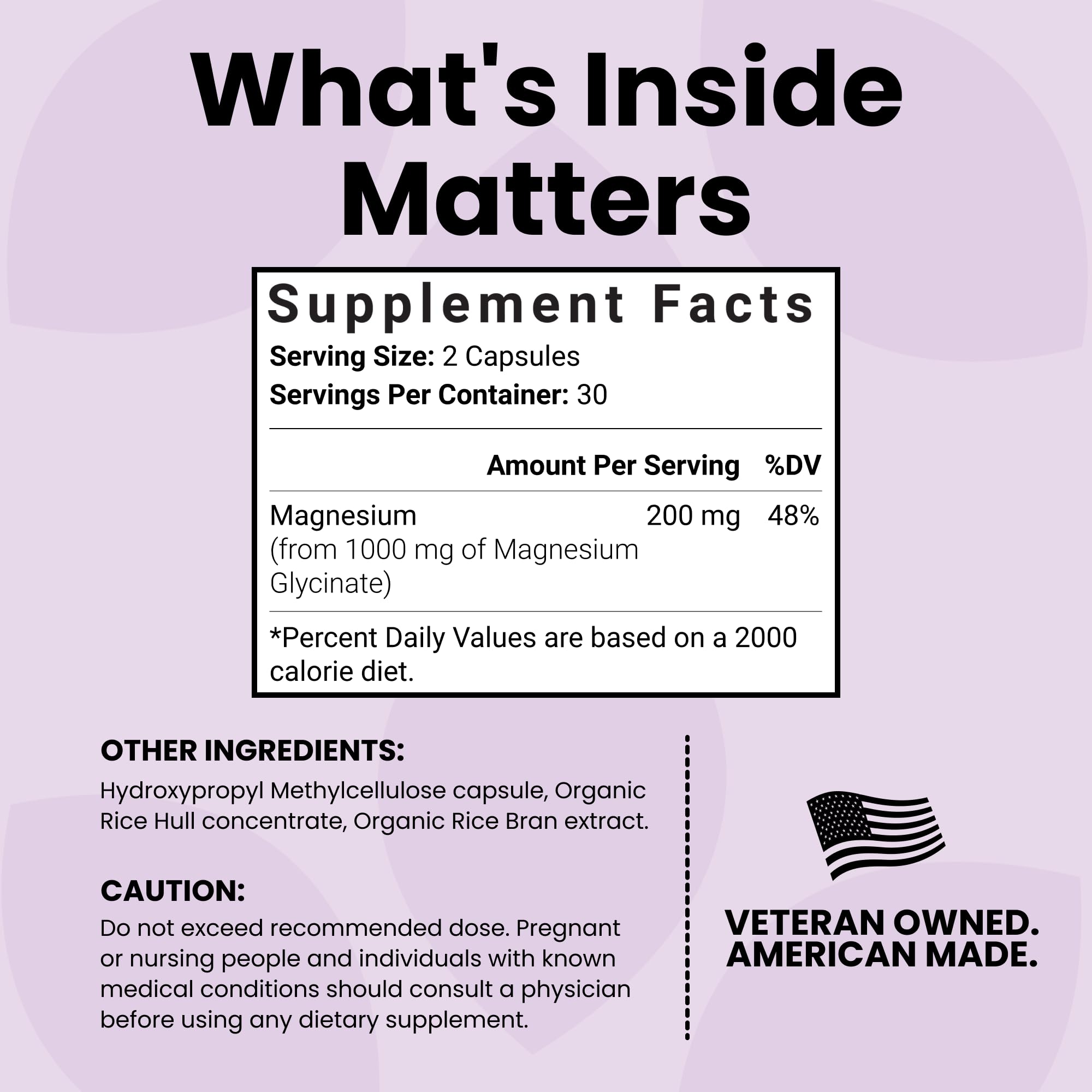 Luma Nutrition 500mg chelated capsule for absorption and daily use.