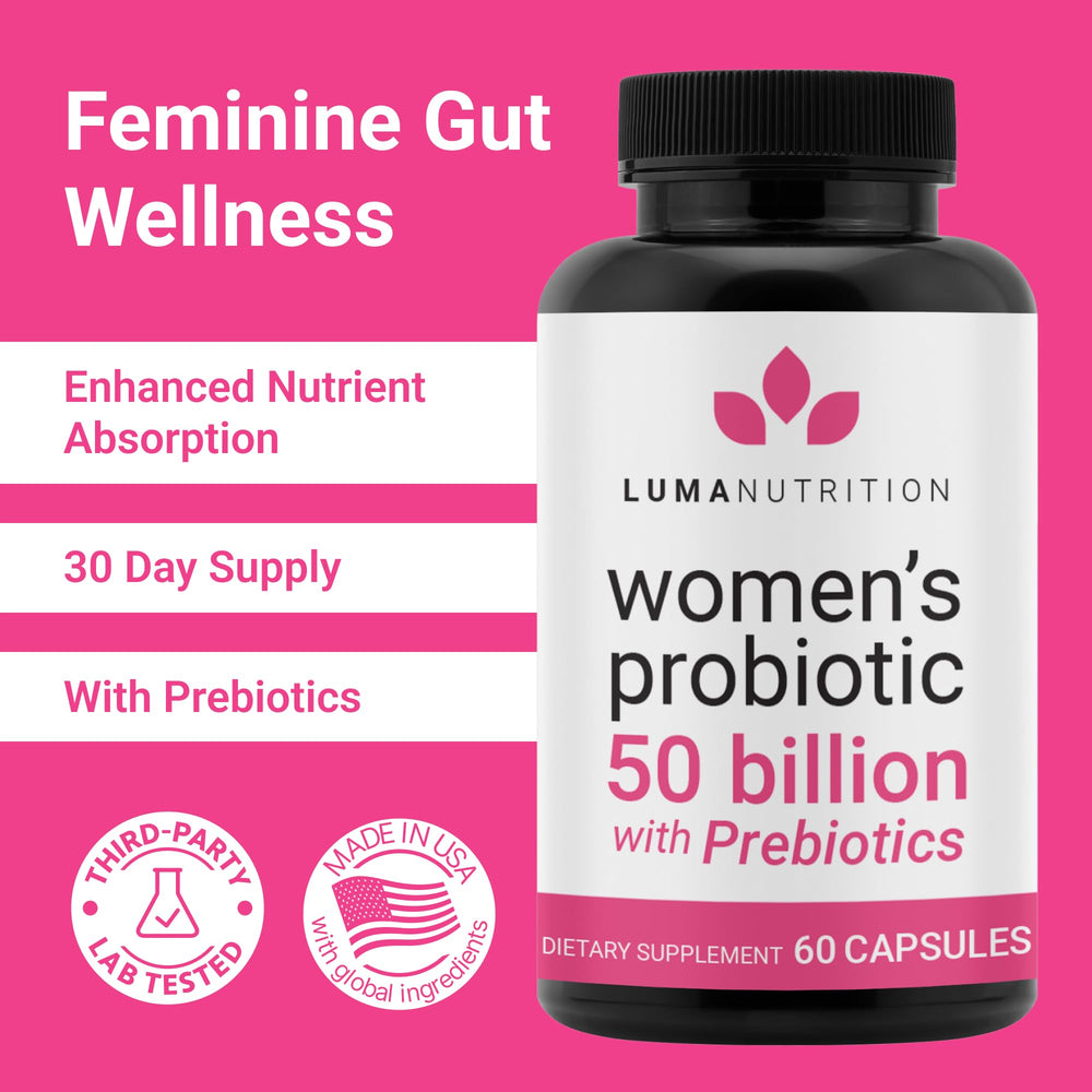 Product visual highlighting 50 Billion CFU and prebiotics