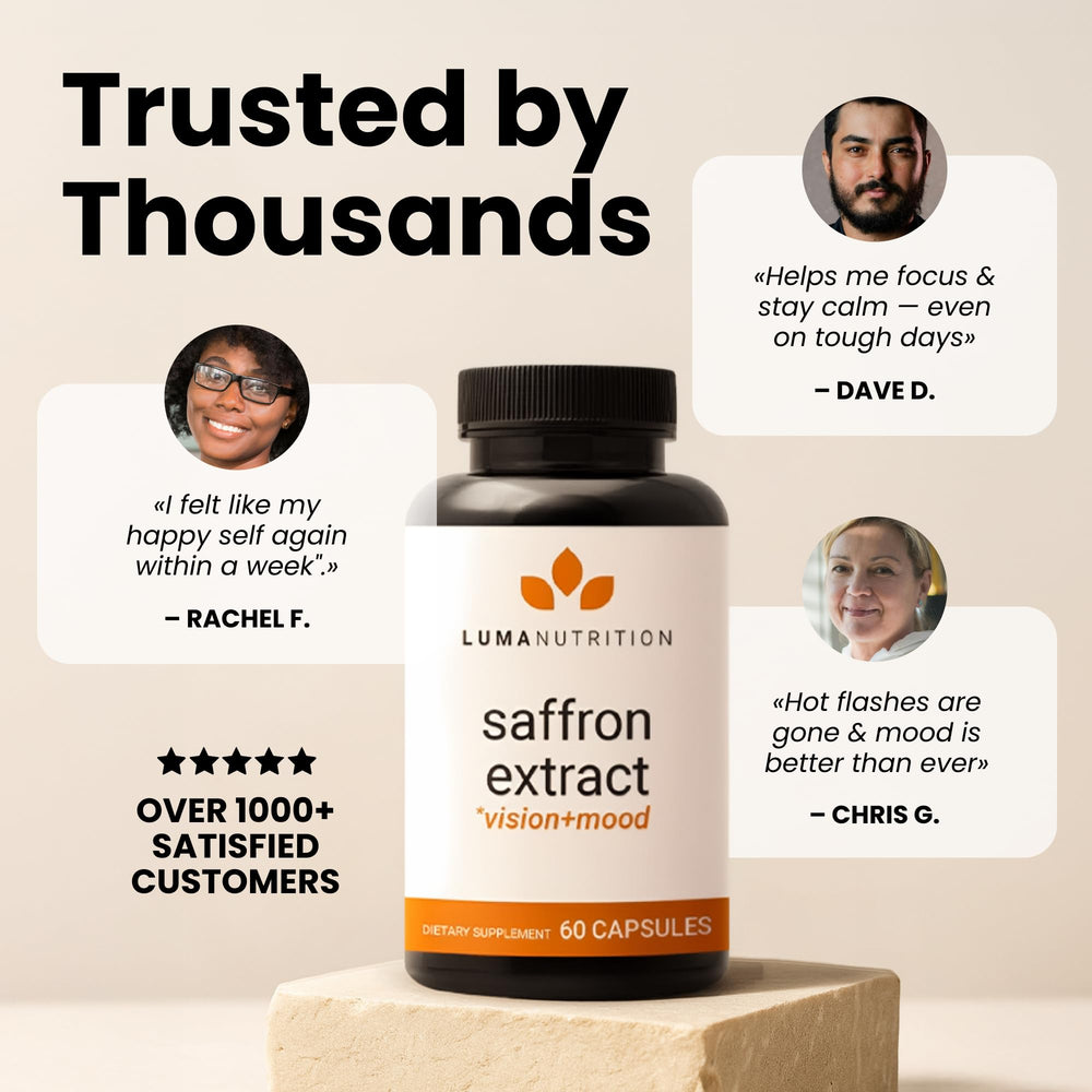 Natural saffron mood boost and energy support