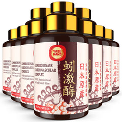 Lumbrokinase 100mg capsule with label showing 1,000,000 LKU