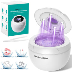 Lumiflexa Ultrasonic Retainer Cleaner – white body with 200ml stainless steel liner