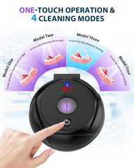 Four cleaning mode indicators on Lumiflexa control panel