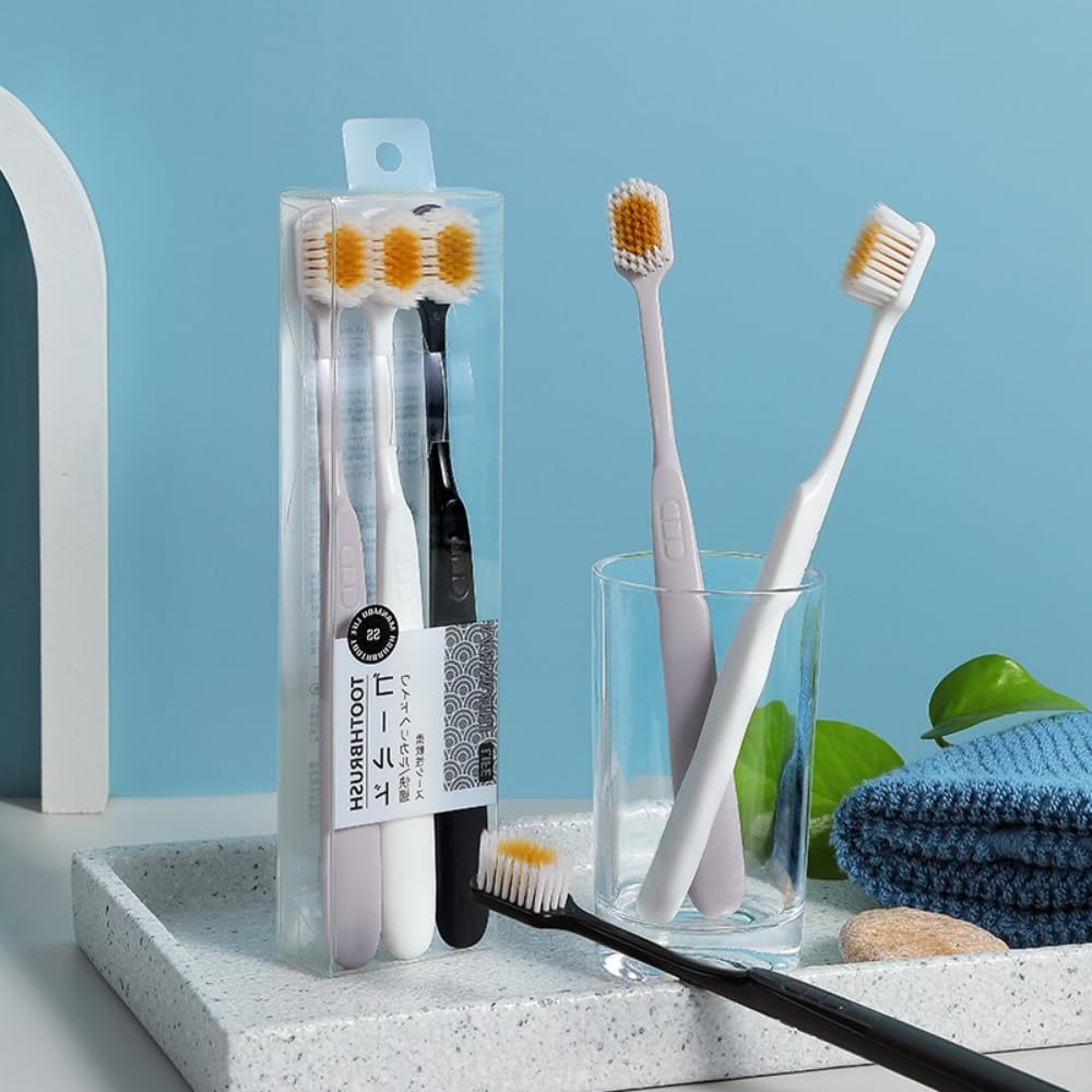 Bulk-pack set of LuminaLife soft toothbrushes