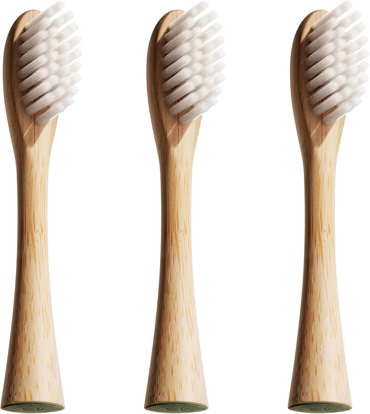 Lumineux Bamboo Replacement Heads 3 Pack – soft bristles close-up