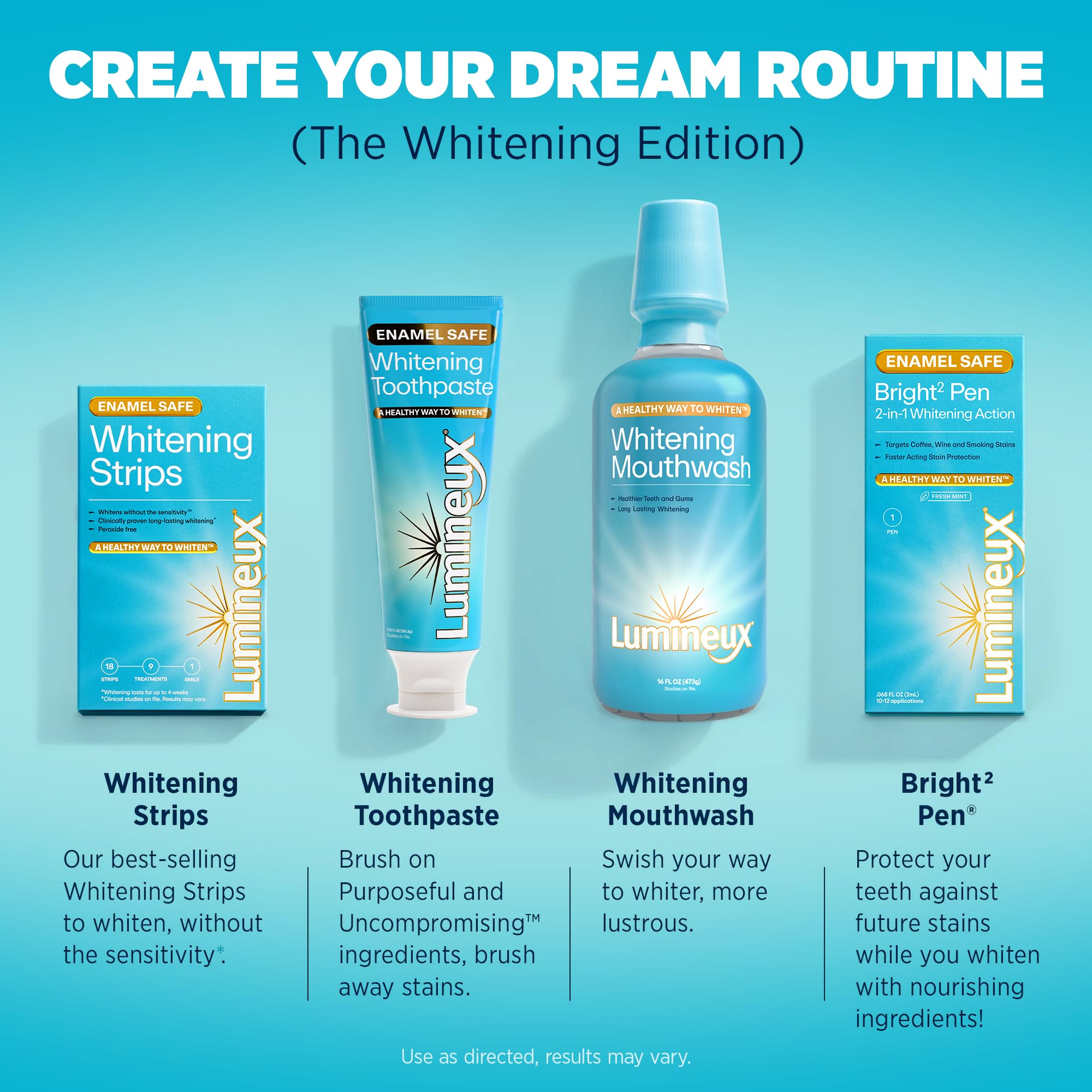 Dentist-formulated, peroxide-free whitening kit
