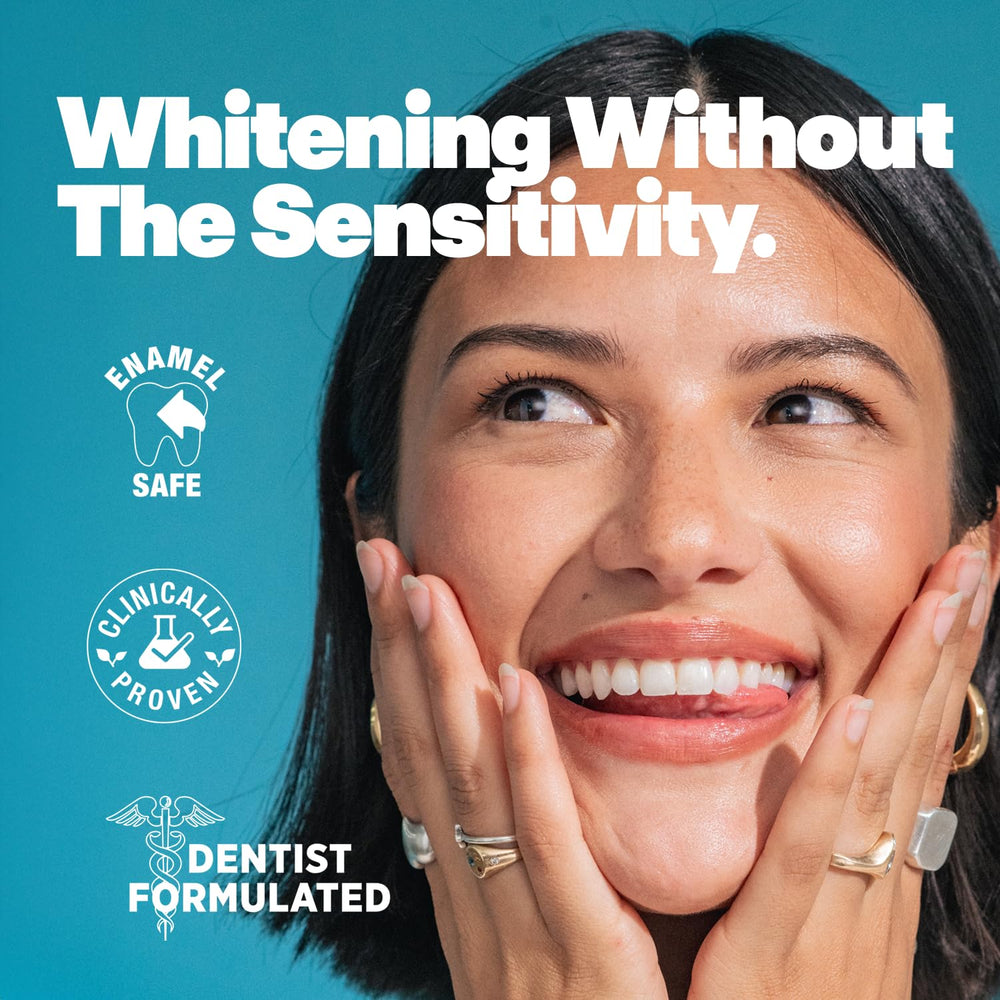 Bright-smile depiction after using Lumineux toothpaste