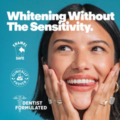 Bright-smile depiction after using Lumineux toothpaste