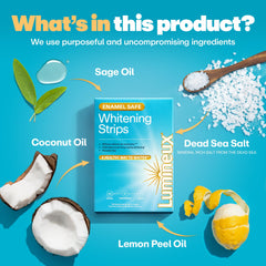 Enamel-safe Lumineux formula packaging graphic