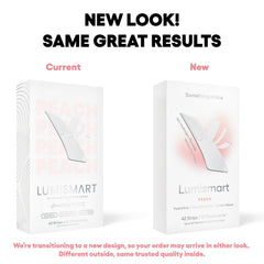 Dentist-designed Lumismart Whitening Strips branding