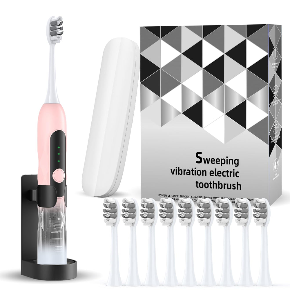 Lumivoid pink sonic toothbrush front view