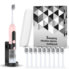 Lumivoid pink sonic toothbrush front view