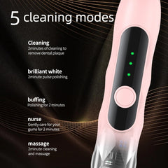 Lumivoid pink toothbrush side view