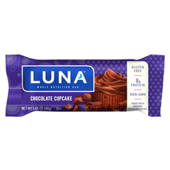 LUNA Bar gluten-free vegan ingredients close-up highlights wholesome plant-based energy