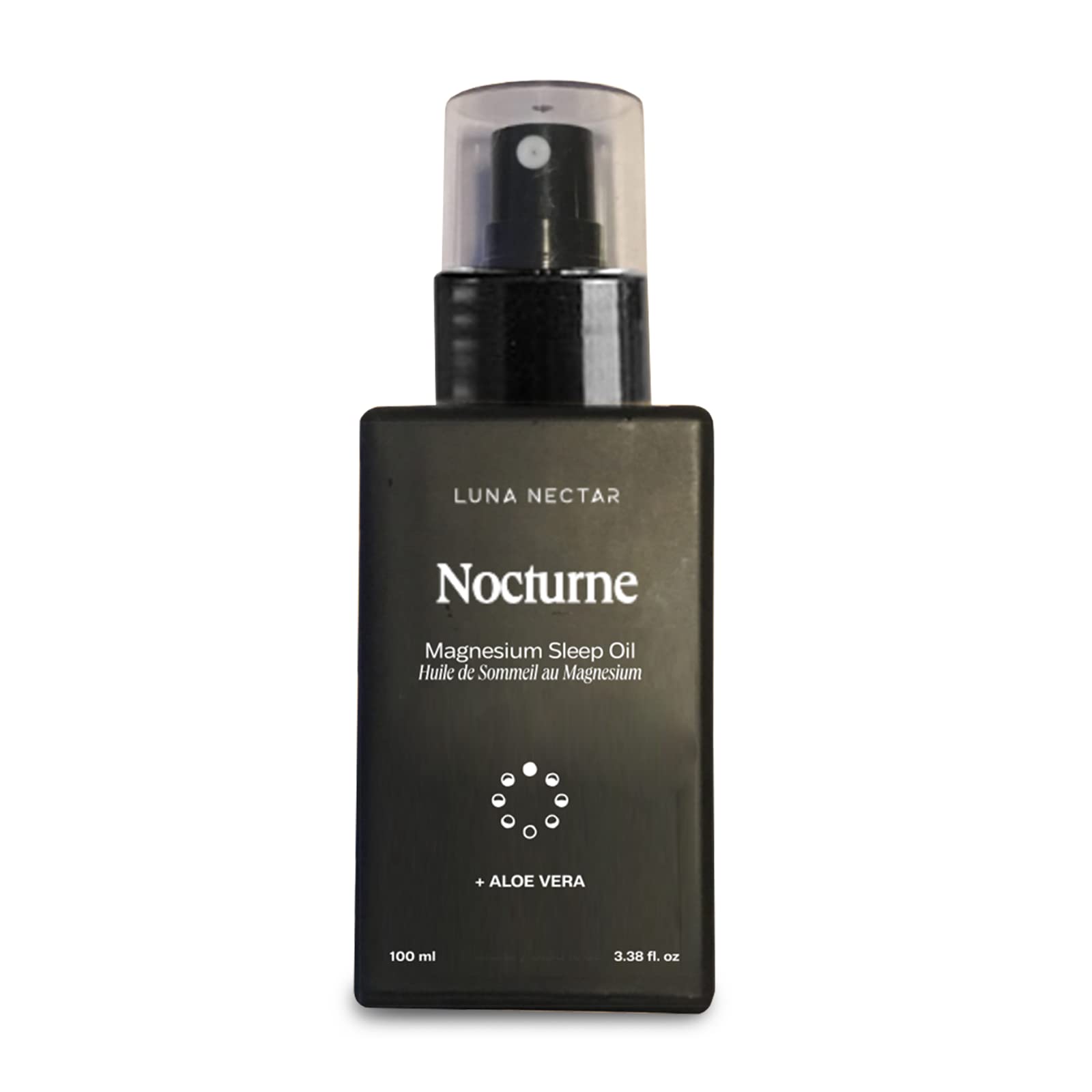 Luna Nectar Nocturne Magnesium Oil being applied to skin for sleep support