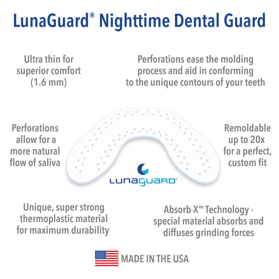 Remoldable 1.6 mm LunaGuard design for a perfect fit