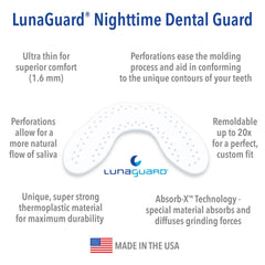 Remoldable 1.6 mm LunaGuard design for a perfect fit