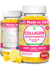 Lunakai Collagen Gummies bottle - 60 count, USA made