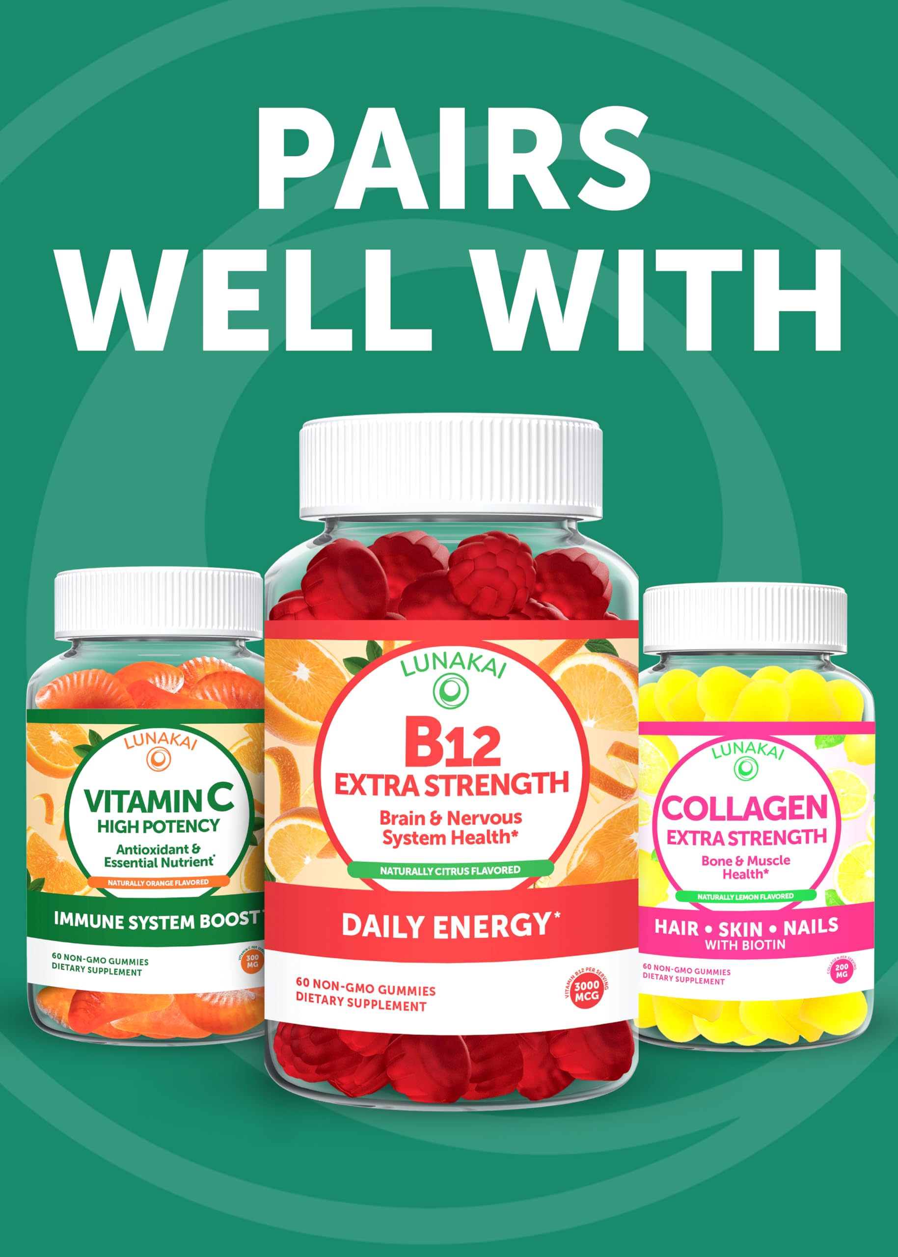 Inside view of Lunakai D3 gummies bottle packaging