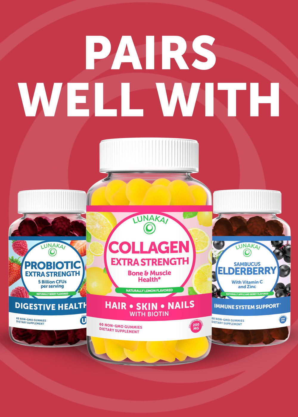 Delicious daily nutrition with easy-to-chew gummies