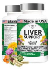 Lunakai Liver Cleanse Detox bottle and capsules