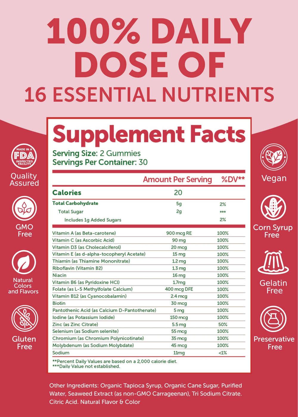 Non-GMO ingredients label