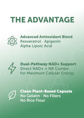 Close-up label detail of Lunakai PRO NAD+ NR Resveratrol