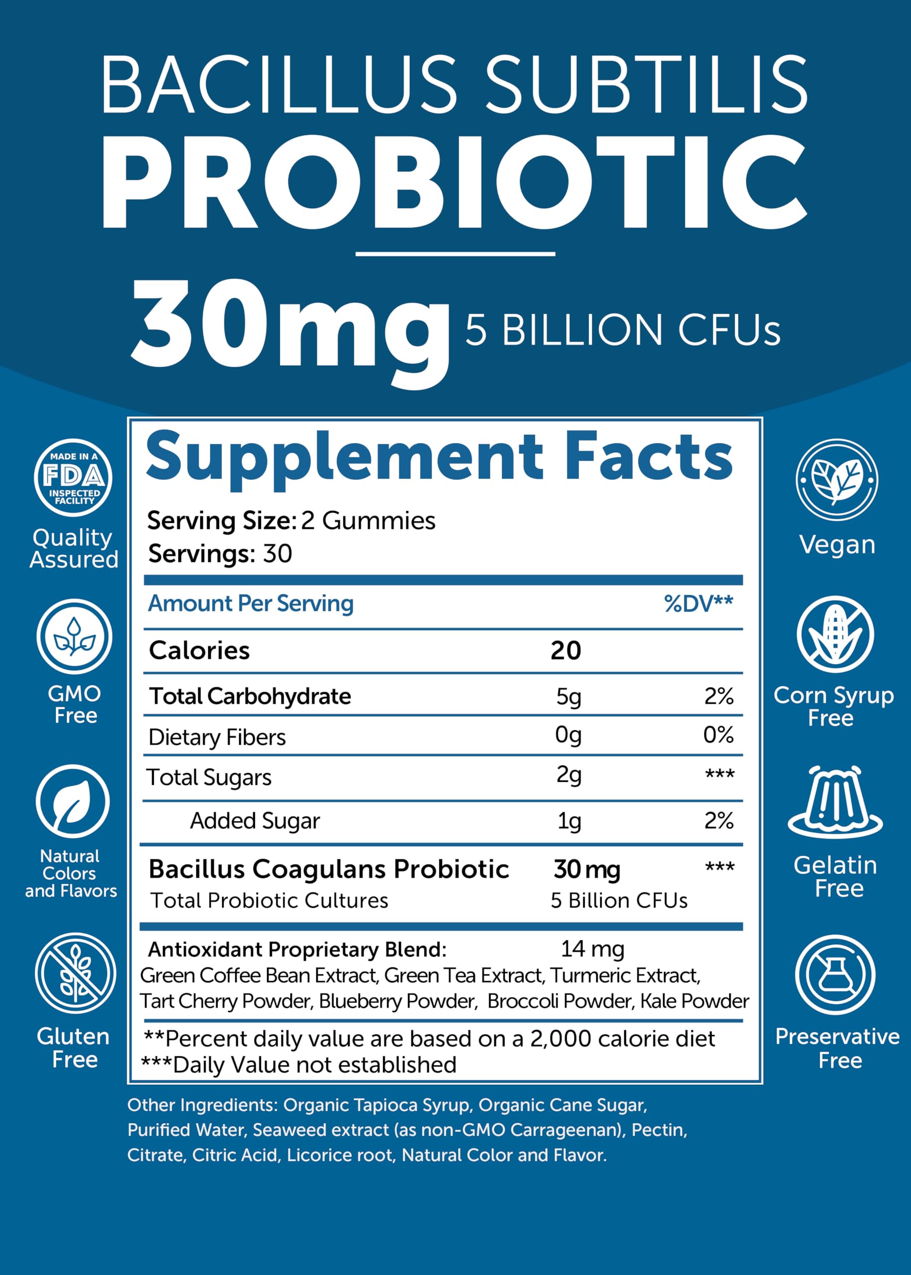 Non-sticky berry-flavored Lunakai probiotic texture