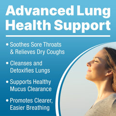 Lung Clear Pro bottle close-up showing wild mullein leaf extract