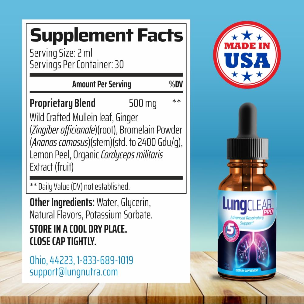 Lifestyle image of a person breathing easy with Lung Clear Pro