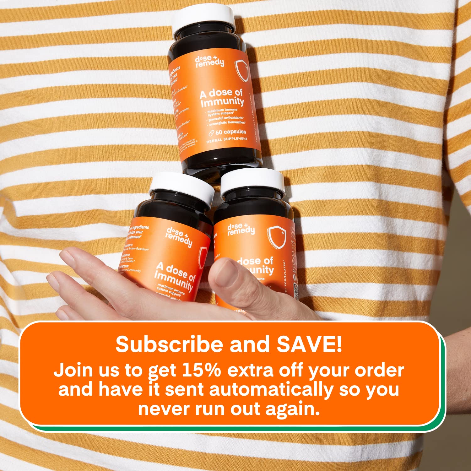 Lung immune support 7-in-1 immune defense bottle