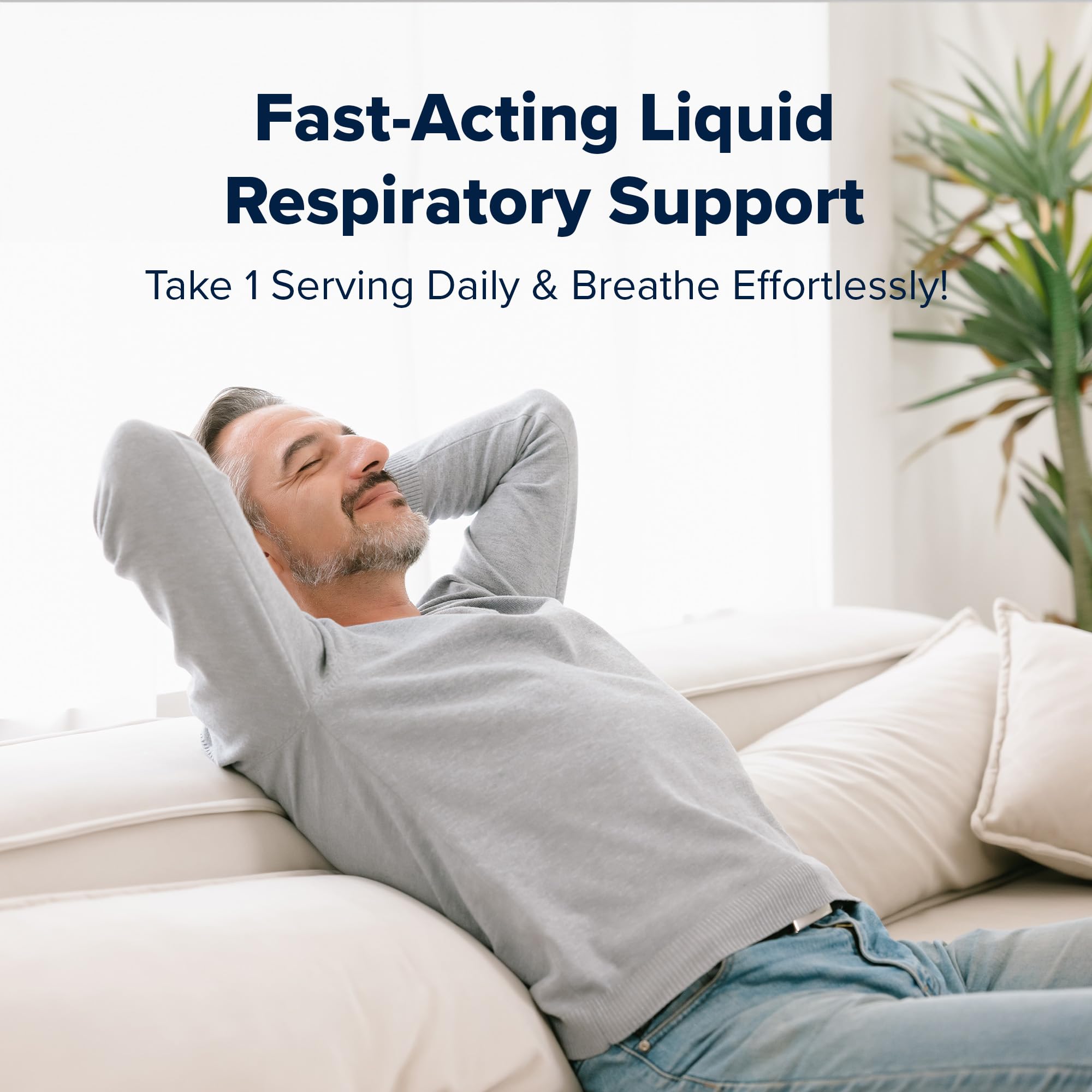 Herbal blend of peppermint, thyme, and mullein leaf extract for lung health