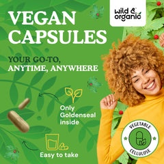 Lung support with goldenseal capsules