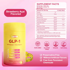 Lunivox GLP-1 Drink Mix single stick pack (Strawberry Açaí flavor)