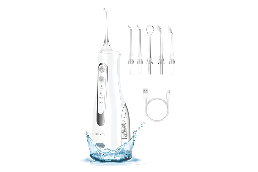 LURAFTO cordless water flosser on white background