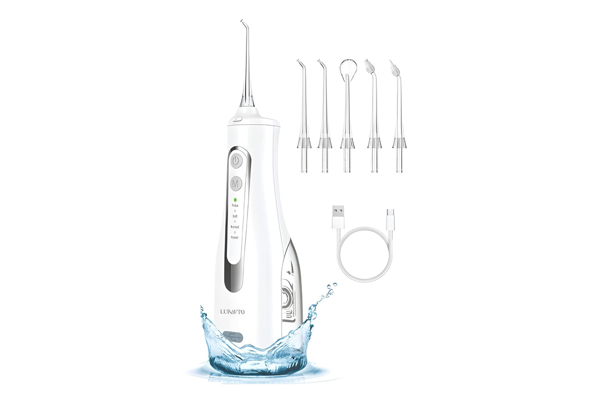 LURAFTO cordless water flosser on white background