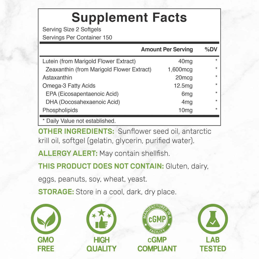 Back of bottle with supplement facts