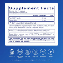 Eye health support with lutein and zeaxanthin