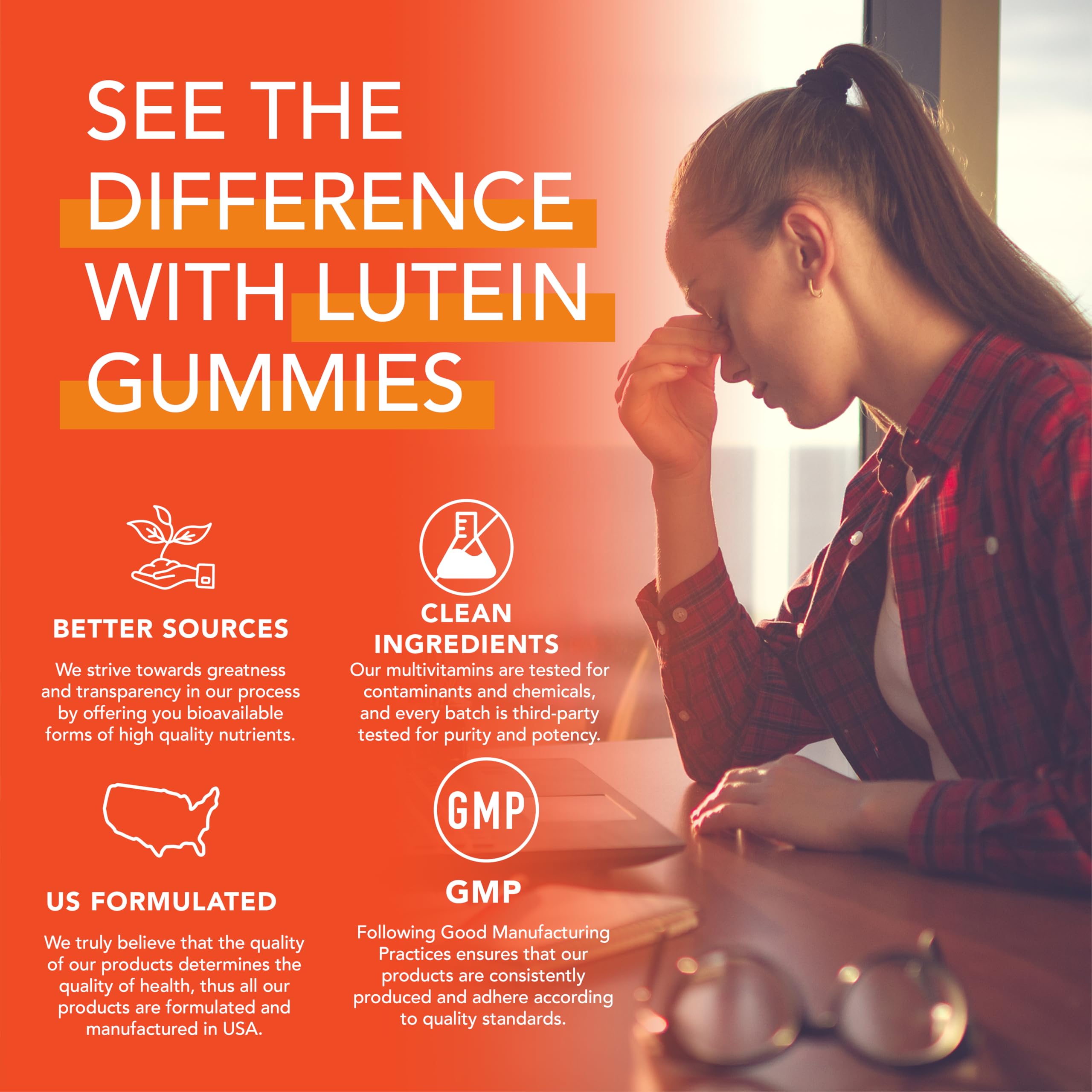 Zeaxanthin and lutein ingredients on packaging