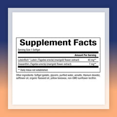 Illustration of lutein and zeaxanthin synergy for eye and skin health
