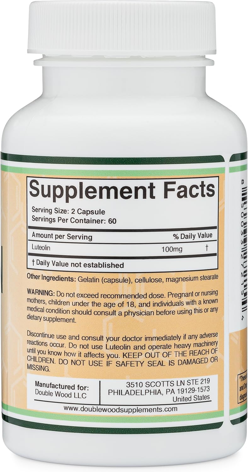 Luteolin supplement for cardiovascular support