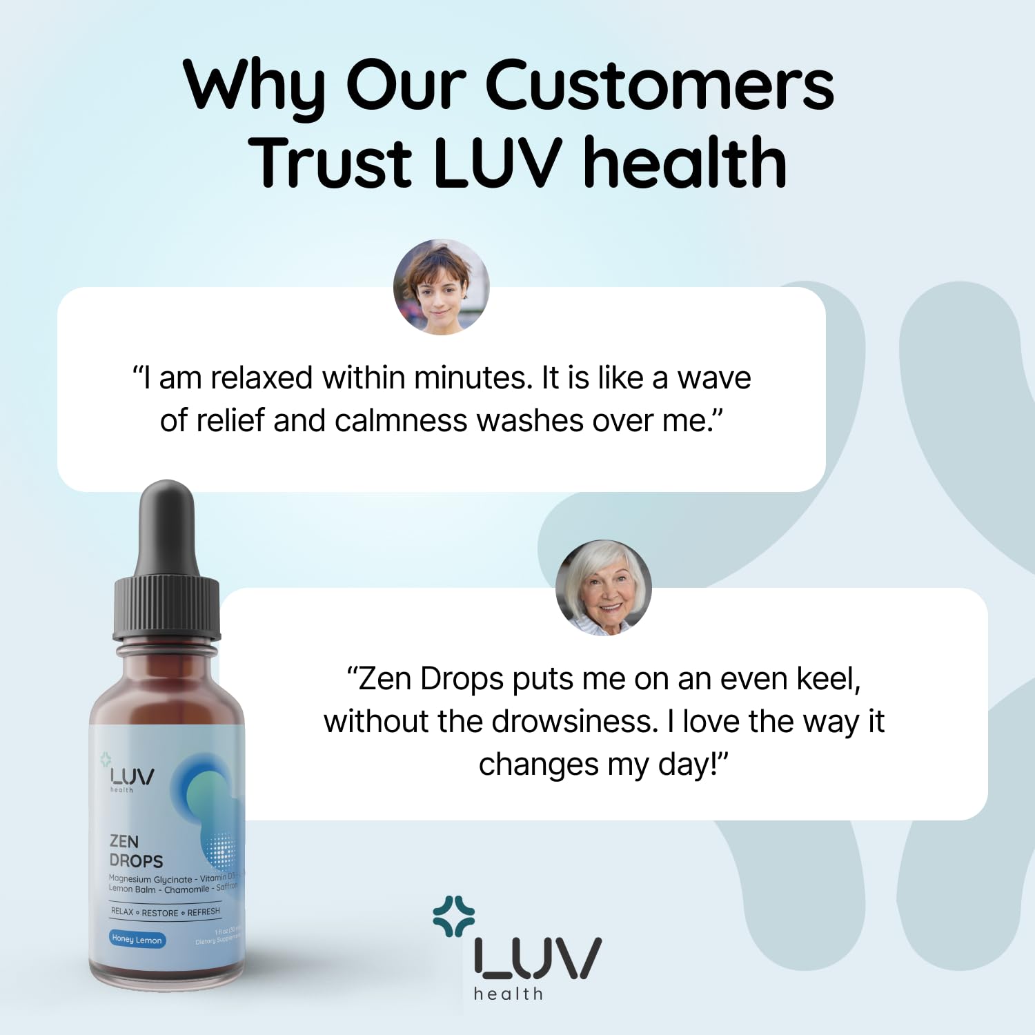 Vitamin D3 reference for LUV Zen Drops packaging