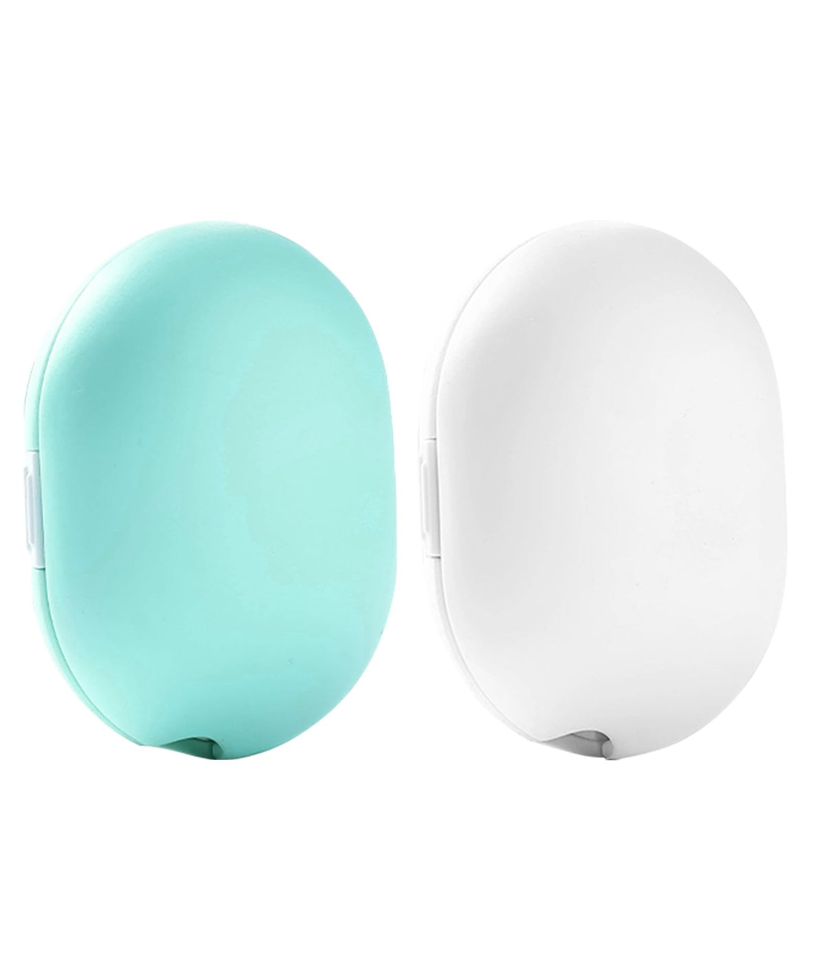 Front view of LVNJEISHX portable toothbrush case with stand