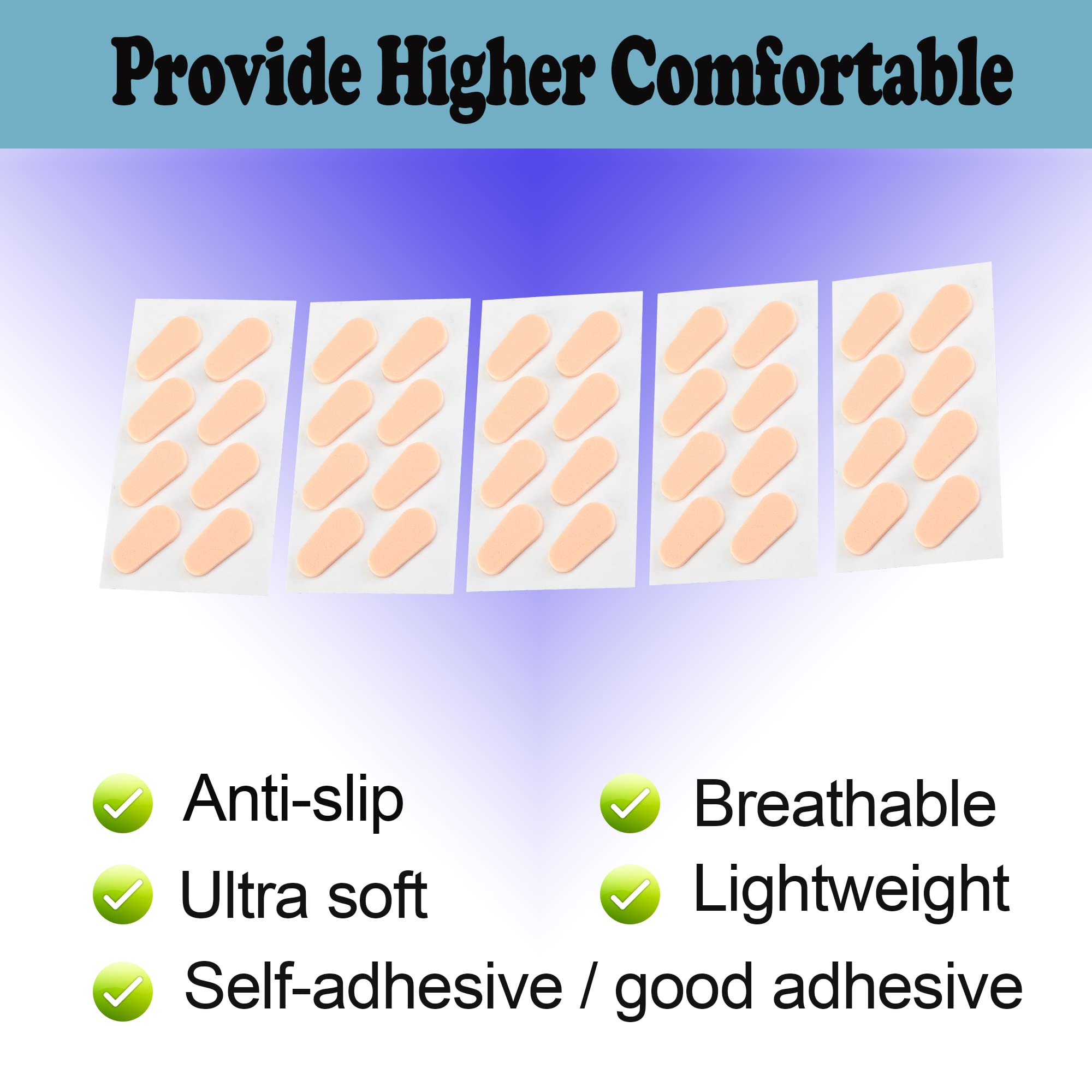 LVVFIT foam nose pads 1mm black color