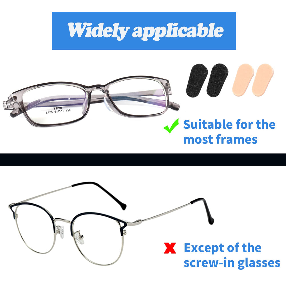 LVVFIT foam nose pads compatible with various eyewear