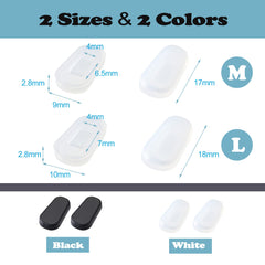 Display of 5 pairs of LVVFIT nose pad covers for glasses