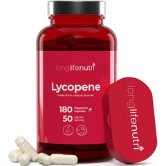 Bottle of Lycopene 50 mg 180 vegetarian capsules