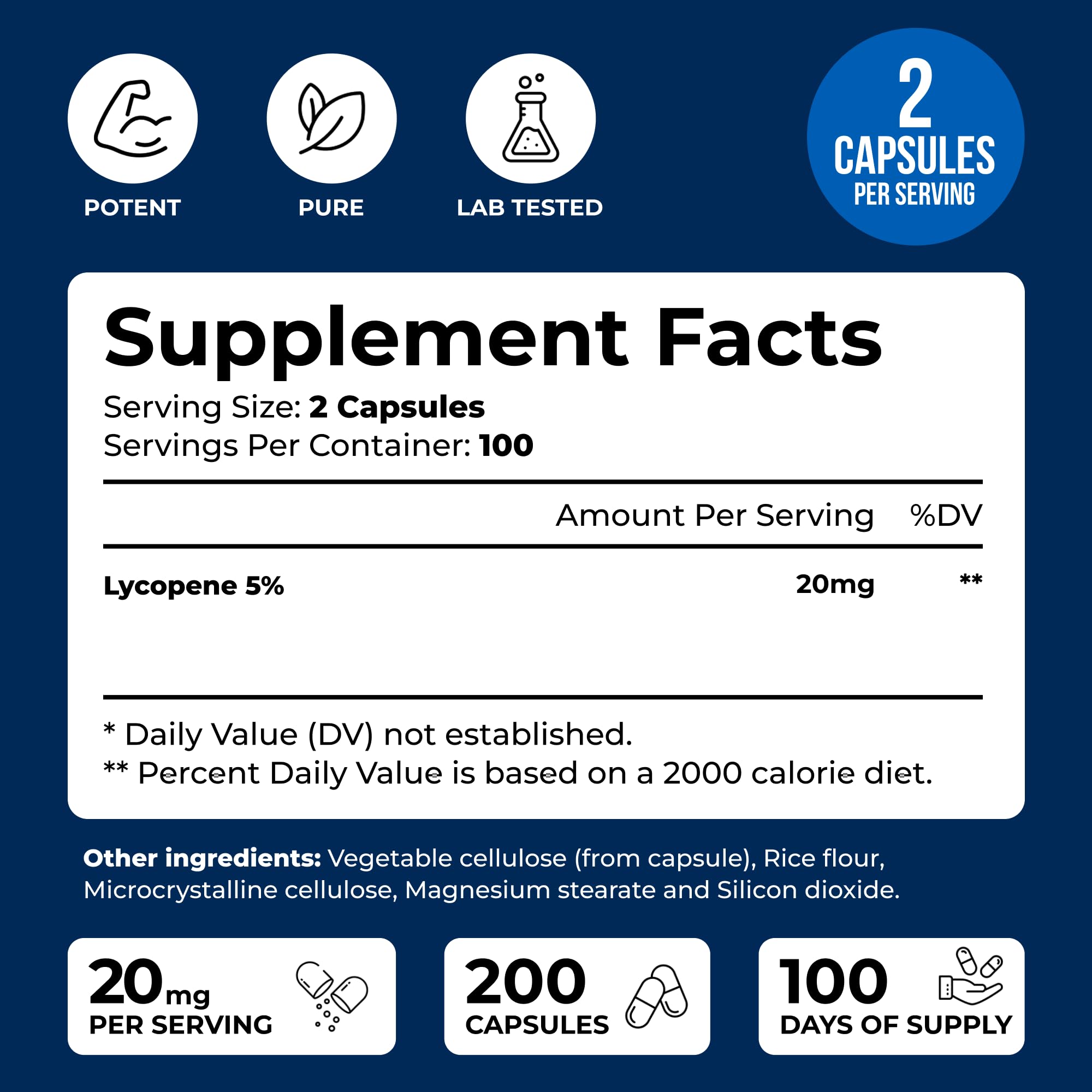 Prostate health lycopene supplement